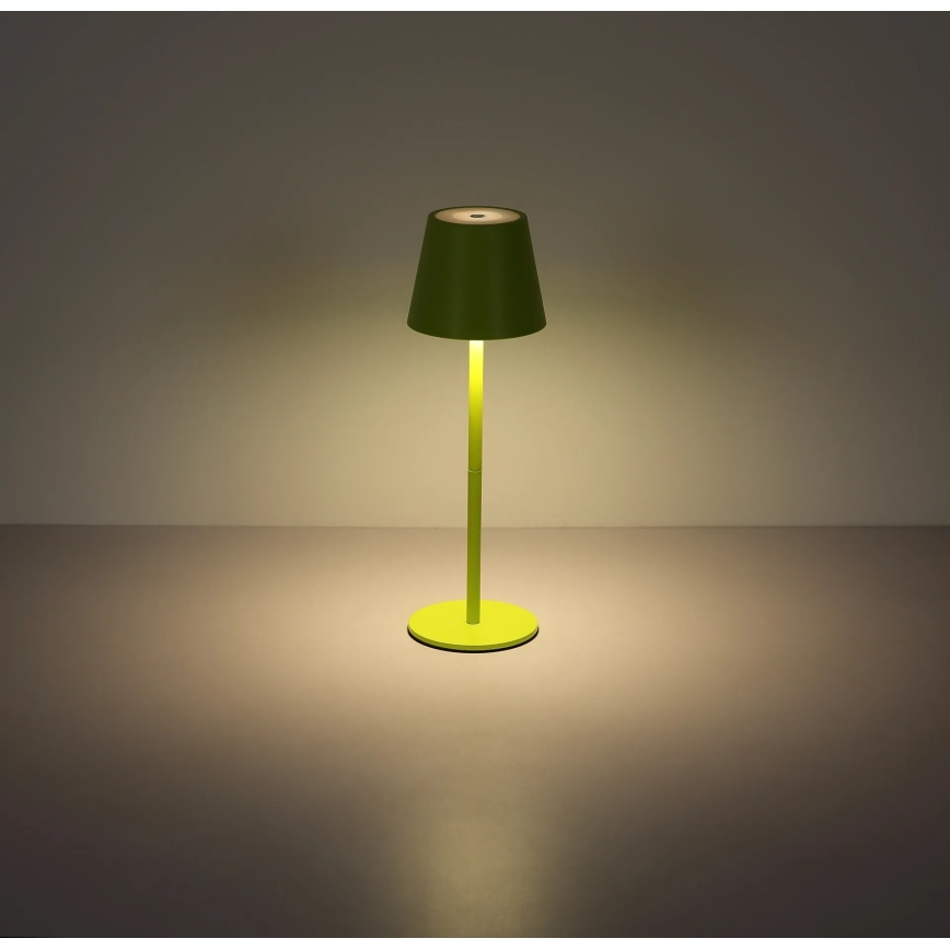 Globo - Lampe de table d'extérieur LED dimmable à commande tactile rechargeable 3 en 1 LED/3W/5V 3000/4000/5000K IP54 1800 mAh verte