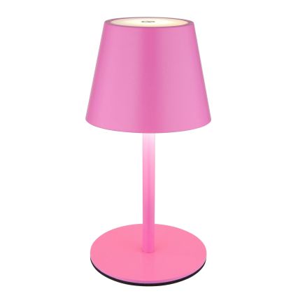 Globo - Lampe de table extérieure rechargeable à LED, dimmable et tactile, 3 en 1 LED/3W/5V 3000/4000/5000K IP54 1800 mAh rose