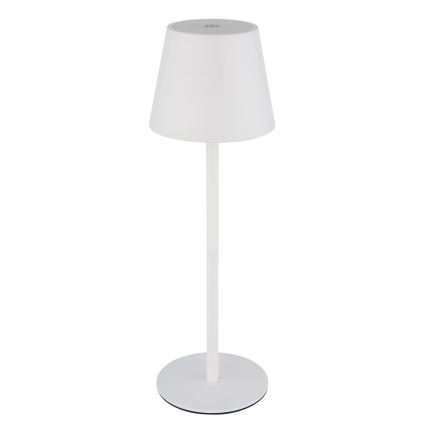 Globo - Lampe de table LED d'extérieur tactile et dimmable, rechargeable 3 en 1 LED/3W/5V 3000/4000/5000K IP54 1800 mAh blanche
