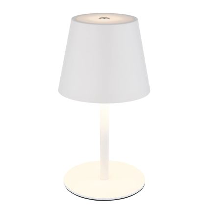 Globo - Lampe de table LED d'extérieur tactile et dimmable, rechargeable 3 en 1 LED/3W/5V 3000/4000/5000K IP54 1800 mAh blanche