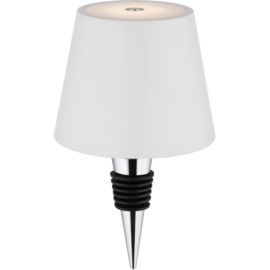 Globo - Lampe de table LED d'extérieur tactile et dimmable, rechargeable 3 en 1 LED/3W/5V 3000/4000/5000K IP54 1800 mAh blanche