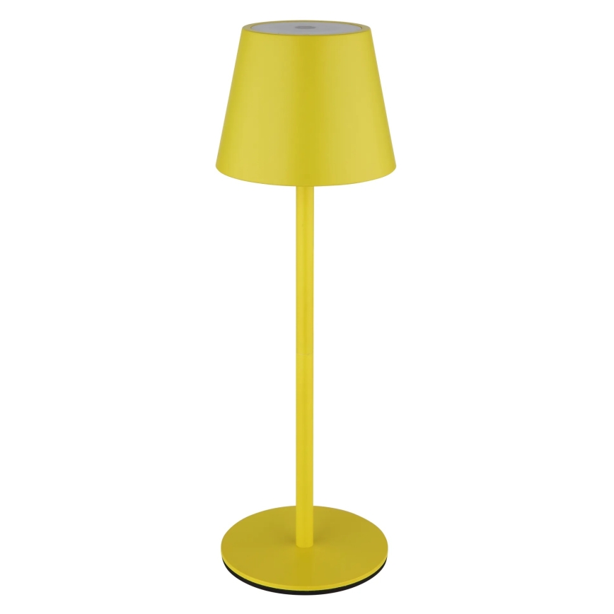 Globo - Lampe de table d'extérieur LED tactile et dimmable, rechargeable 3 en 1 LED/3W/5V 3000/4000/5000K IP54 1800 mAh jaune