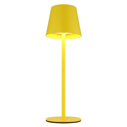 Globo - Lampe de table d'extérieur LED tactile et dimmable, rechargeable 3 en 1 LED/3W/5V 3000/4000/5000K IP54 1800 mAh jaune