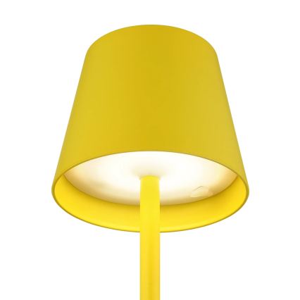 Globo - Lampe de table d'extérieur LED tactile et dimmable, rechargeable 3 en 1 LED/3W/5V 3000/4000/5000K IP54 1800 mAh jaune