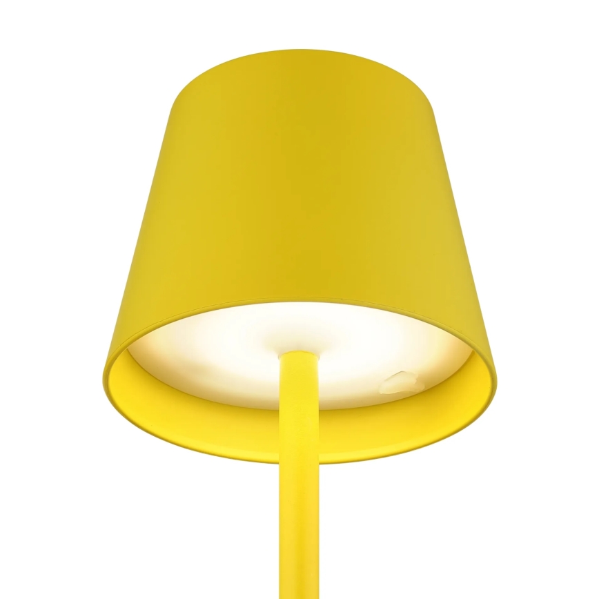 Globo - Lampe de table d'extérieur LED tactile et dimmable, rechargeable 3 en 1 LED/3W/5V 3000/4000/5000K IP54 1800 mAh jaune
