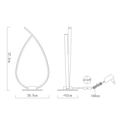 Globo - Lampe de table LED/6W/230V argentée