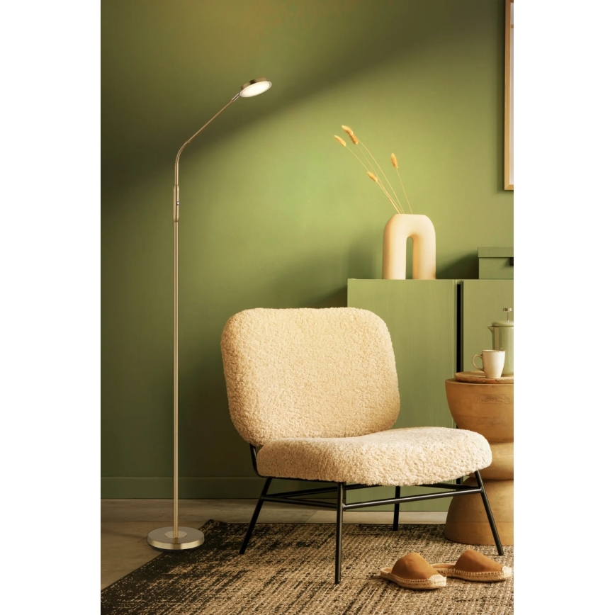 Globo - Lampadaire LED tactile dimmable LED/6,5W/230V 2700/3350/4000K laiton