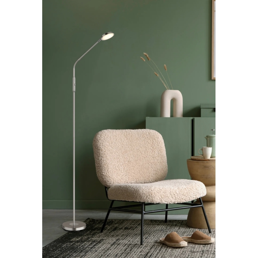 Globo - Lampadaire tactile LED dimmable LED/6,5W/230V 2700/3350/4000K chrome mat