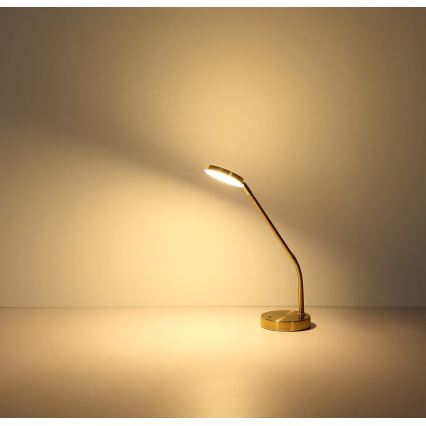 Globo - Lampe de table tactile dimmable LED/6,5W/230V 2700/3350/4000K laiton