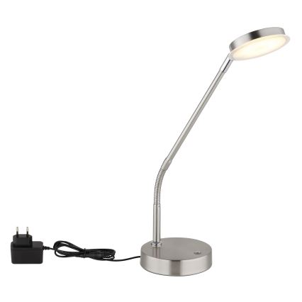 Globo - Lampe de table tactile à LED dimmable LED/6,5W/230V 2700/3350/4000K chrome mat