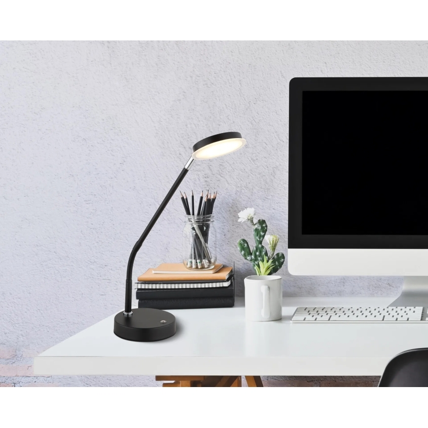 Globo - Lampe de table LED tactile dimmable LED/6,5W/230V 2700/3350/4000K noire