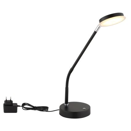Globo - Lampe de table LED tactile dimmable LED/6,5W/230V 2700/3350/4000K noire