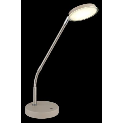 Globo - Lampe de table LED tactile à intensité variable, 6,5 W, 230 V, 2700/3350/4000 K, beige