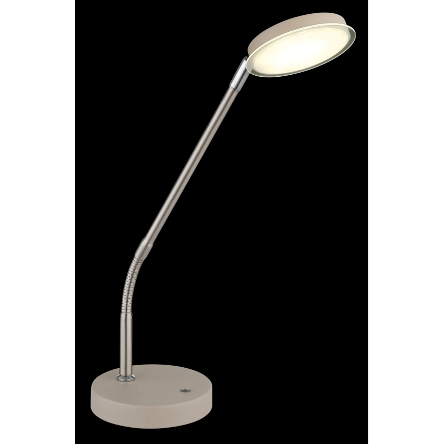 Globo - Lampe de table LED tactile à intensité variable, 6,5 W, 230 V, 2700/3350/4000 K, beige