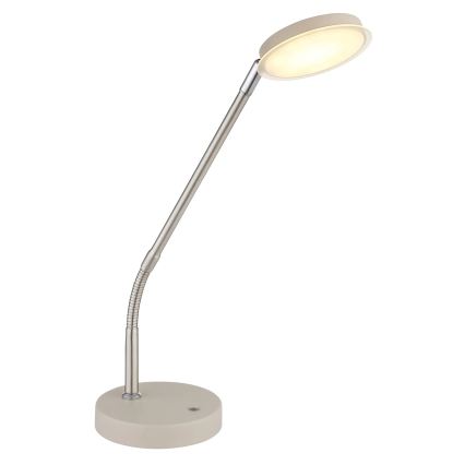 Globo - Lampe de table LED tactile à intensité variable, 6,5 W, 230 V, 2700/3350/4000 K, beige