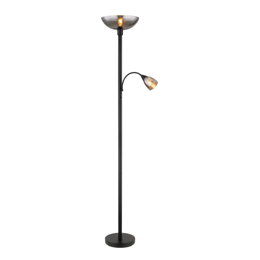 Globo - Lampadaire 1xE27/60W/230V + 1xE14/40W