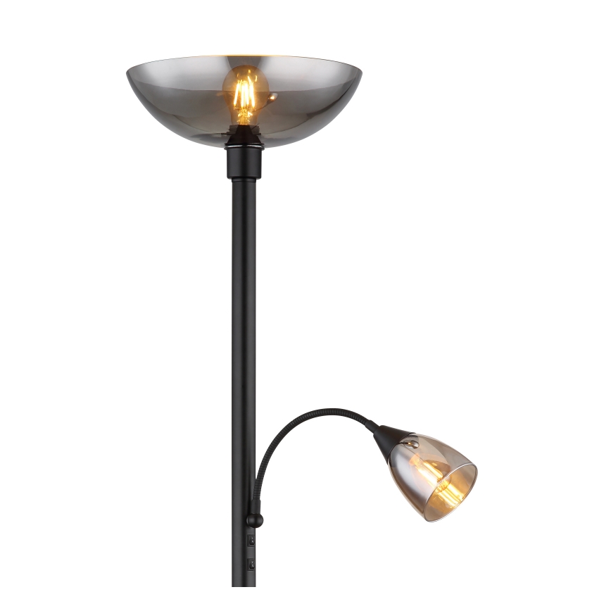 Globo - Lampadaire 1xE27/60W/230V + 1xE14/40W