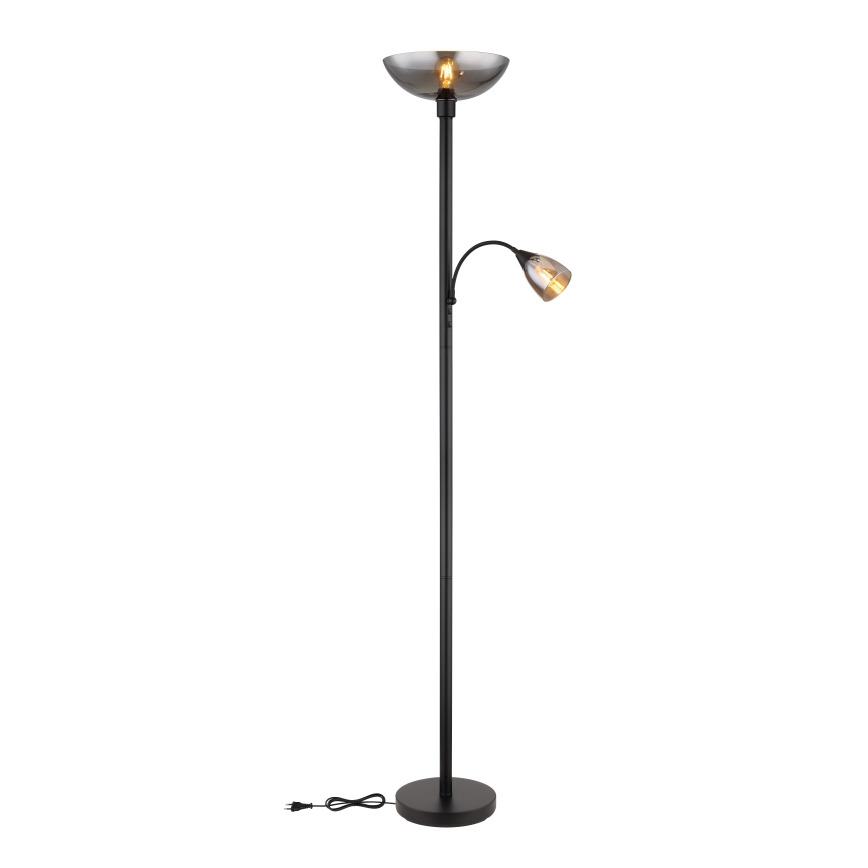 Globo - Lampadaire 1xE27/60W/230V + 1xE14/40W