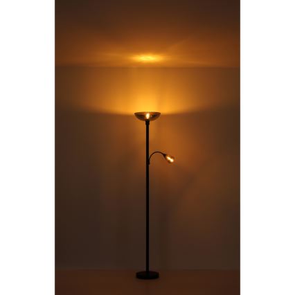 Globo - Lampadaire 1xE27/60W/230V + 1xE14/40W