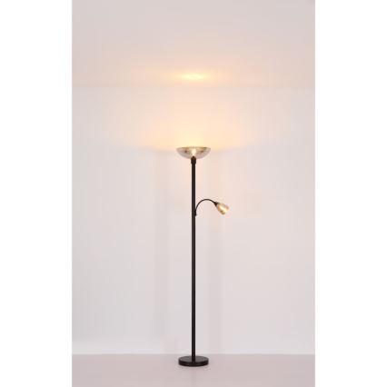 Globo - Lampadaire 1xE27/60W/230V + 1xE14/40W