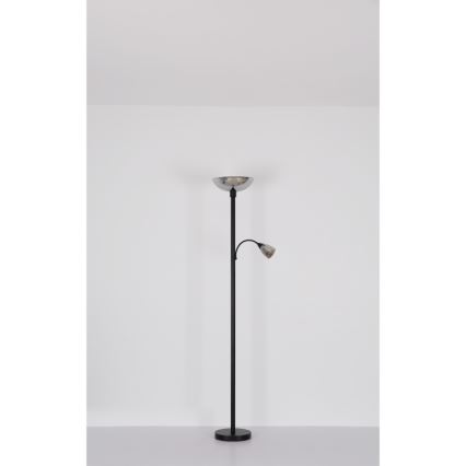 Globo - Lampadaire 1xE27/60W/230V + 1xE14/40W