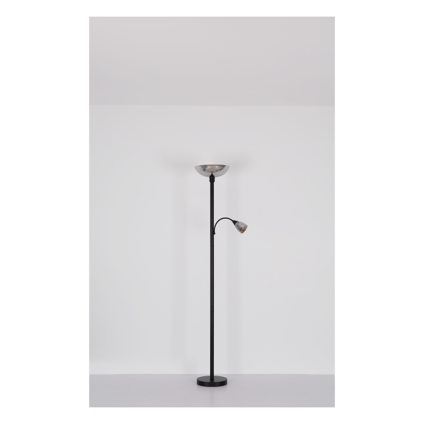 Globo - Lampadaire 1xE27/60W/230V + 1xE14/40W
