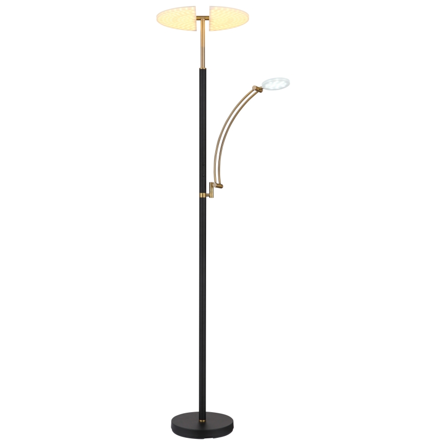 Globo - Lampadaire dimmable LED/40W/230V + LED/5,5W 2700/4000/6000K noir