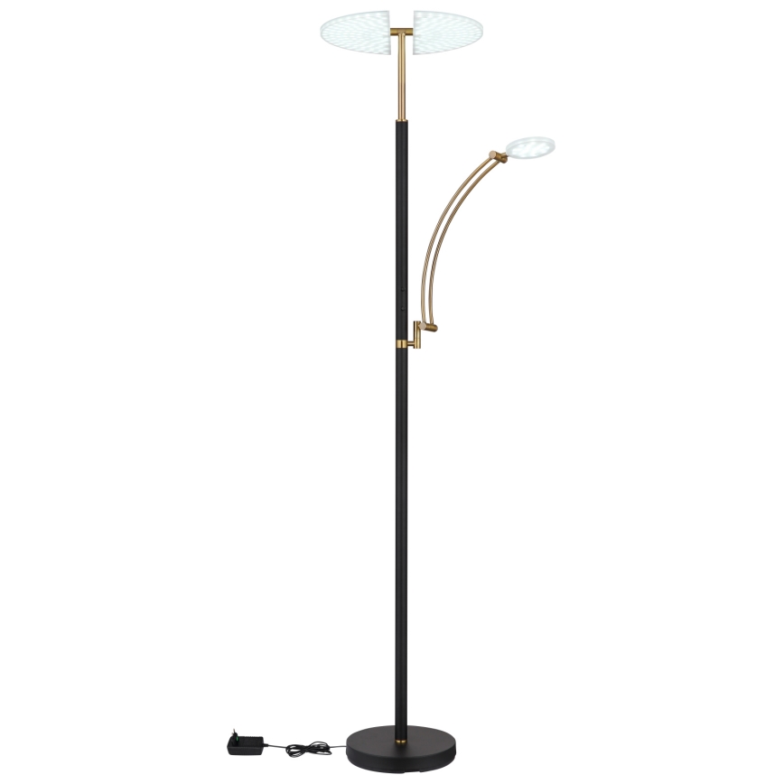 Globo - Lampadaire dimmable LED/40W/230V + LED/5,5W 2700/4000/6000K noir