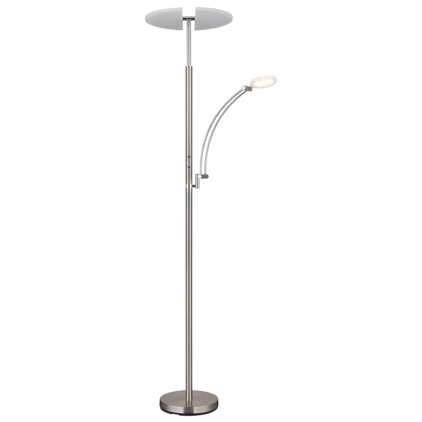 Globo - Lampadaire LED dimmable LED/40W/230V + LED/5,5W 2700/4000/6000K chrome mat