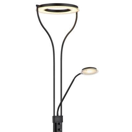 Globo - Lampadaire LED dimmable LED/20W/230V + LED/4W 3000K noir