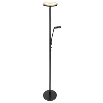 Globo - Lampadaire LED dimmable LED/18,5W/230V + LED/4,5W 3000K noir