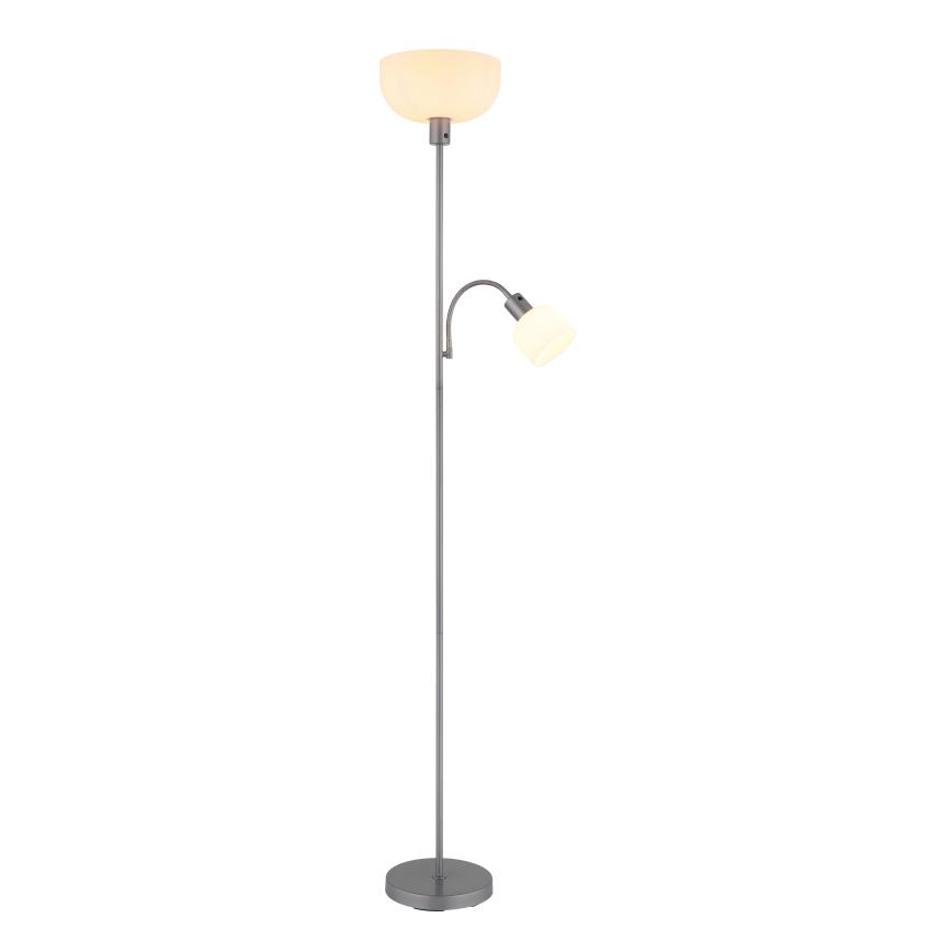 Globo - Lampadaire 1xE27/40W/230V + 1xE14/25W