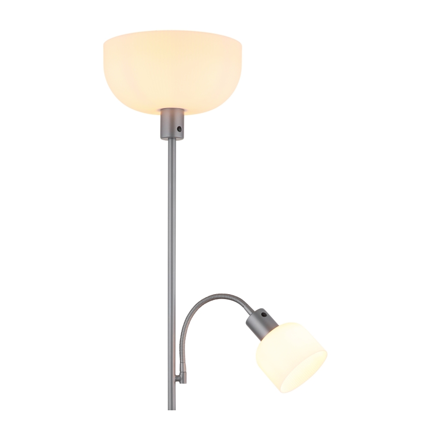 Globo - Lampadaire 1xE27/40W/230V + 1xE14/25W