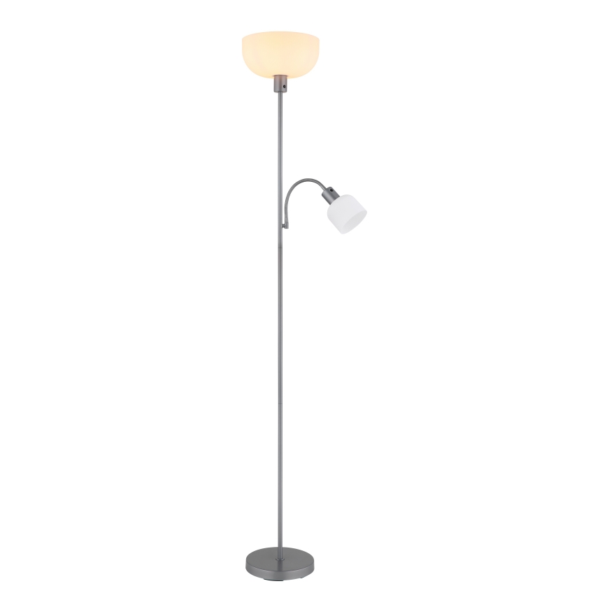 Globo - Lampadaire 1xE27/40W/230V + 1xE14/25W