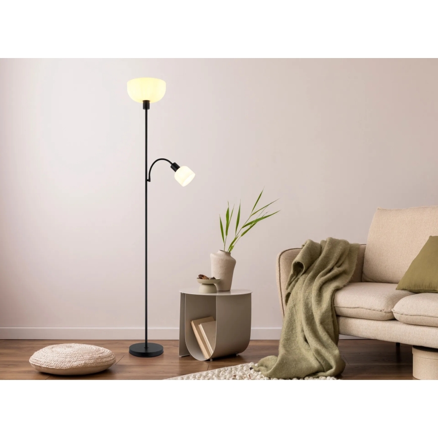 Globo - Lampadaire 1xE27/40W/230V + 1xE14/25W