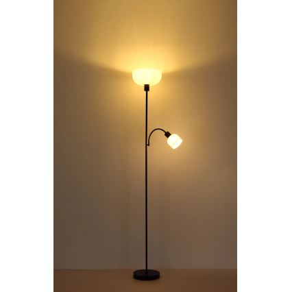 Globo - Lampadaire 1xE27/40W/230V + 1xE14/25W