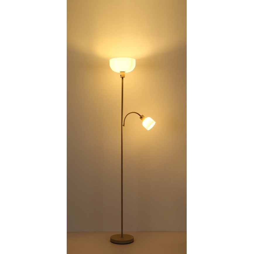 Globo - Lampadaire 1xE27/40W/230V + 1xE14/25W