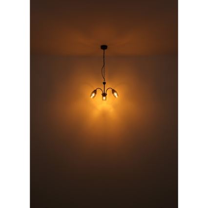 Globo - Suspension chaîne 3xE14/25W/230V