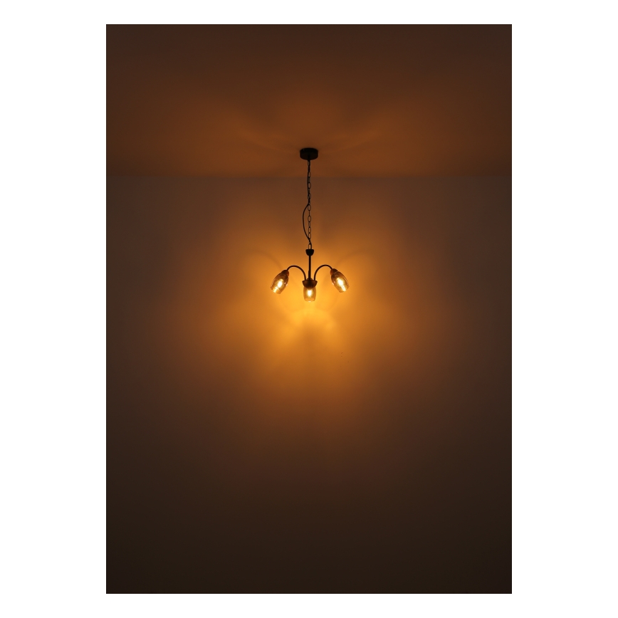 Globo - Suspension chaîne 3xE14/25W/230V