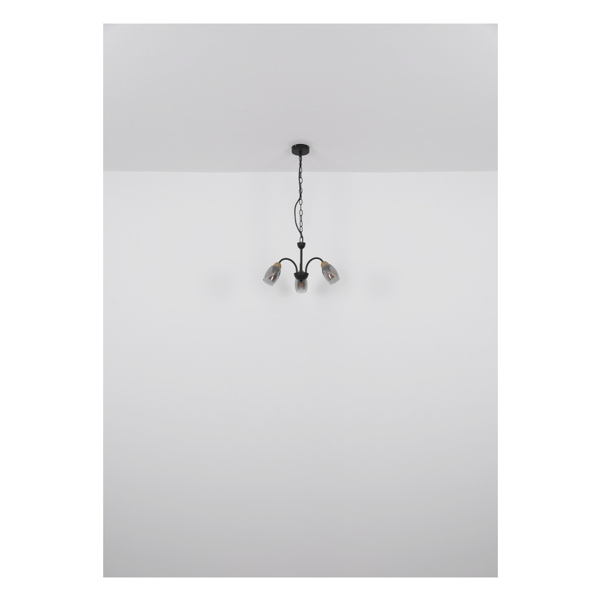 Globo - Suspension chaîne 3xE14/25W/230V