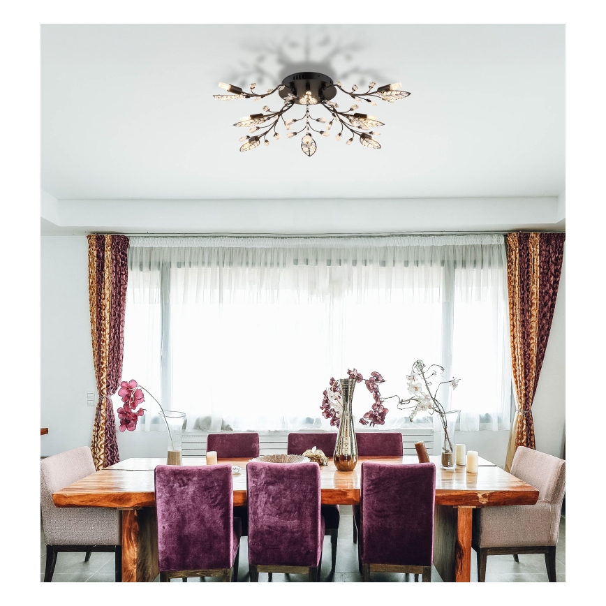 Globo - Plafonnier 8xG9/5W/230V Ø 76 cm