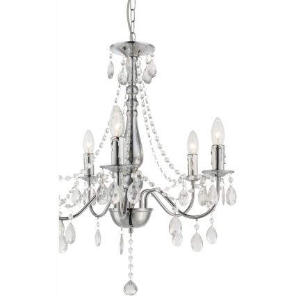 Globo 63129-5 - Lustre avec chaîne WILLIAM 5xE14/40W/230V
