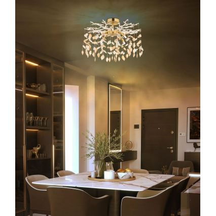 Globo - Lustre sur tige 8xG9/8W/230V doré