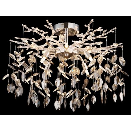 Globo - Suspension sur tige 8xG9/8W/230V chromé brillant