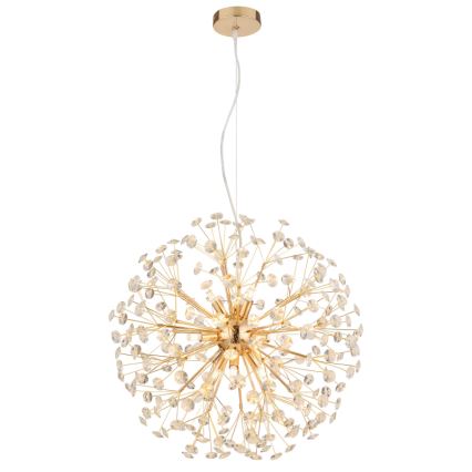 Globo - Lustre LED suspendu sur câble 9xG9/3,5W/230V doré