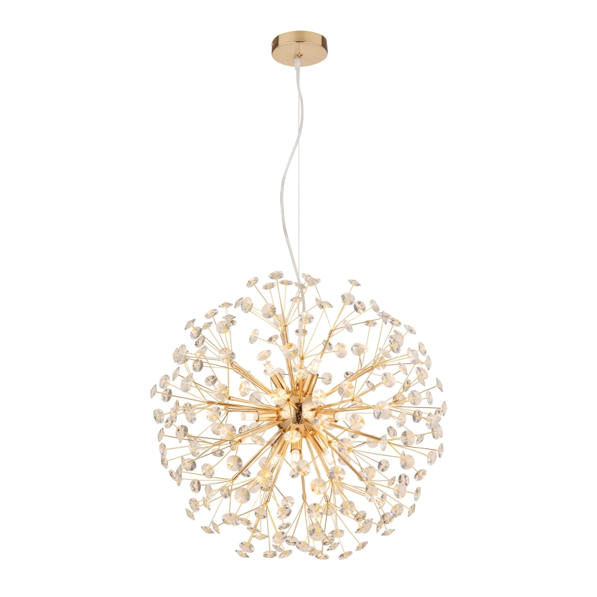 Globo - Lustre LED suspendu sur câble 9xG9/3,5W/230V doré
