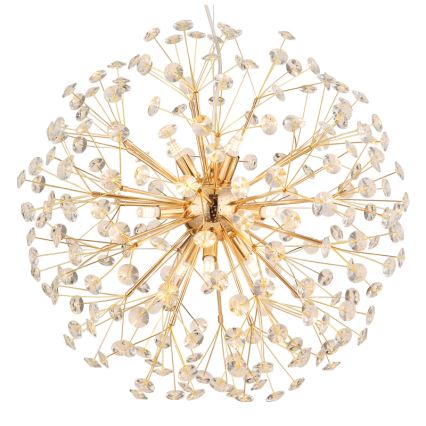 Globo - Lustre LED suspendu sur câble 9xG9/3,5W/230V doré