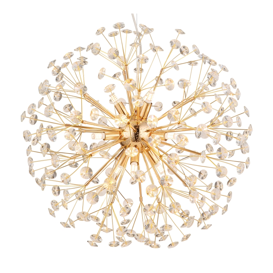 Globo - Lustre LED suspendu sur câble 9xG9/3,5W/230V doré