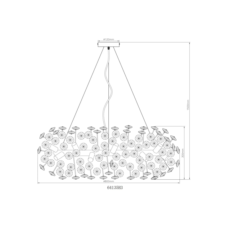 Globo - Suspension filaire LED en cristal 20xG9/3,5W/230V