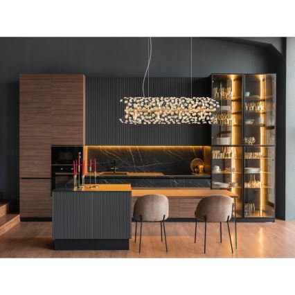 Globo - Suspension LED sur câble 12xG9/3,5W/230V dorée